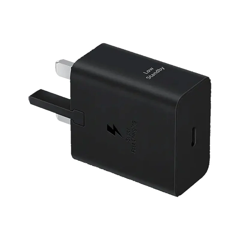 شارژر  45 وات سامسونگ مدل EP-T4511، اتصال سه پین، درگاه خروجی USB-C، دارای قابلیت شارژ سریع، تکنولوژی شارژ PD 3.0