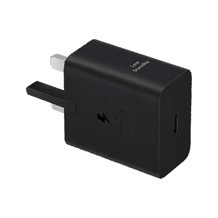 شارژر 45 وات سامسونگ مدل EP-T4511، اتصال سه پین، درگاه خروجی USB-C، دارای قابلیت شارژ سریع، تکنولوژی شارژ PD 3.0