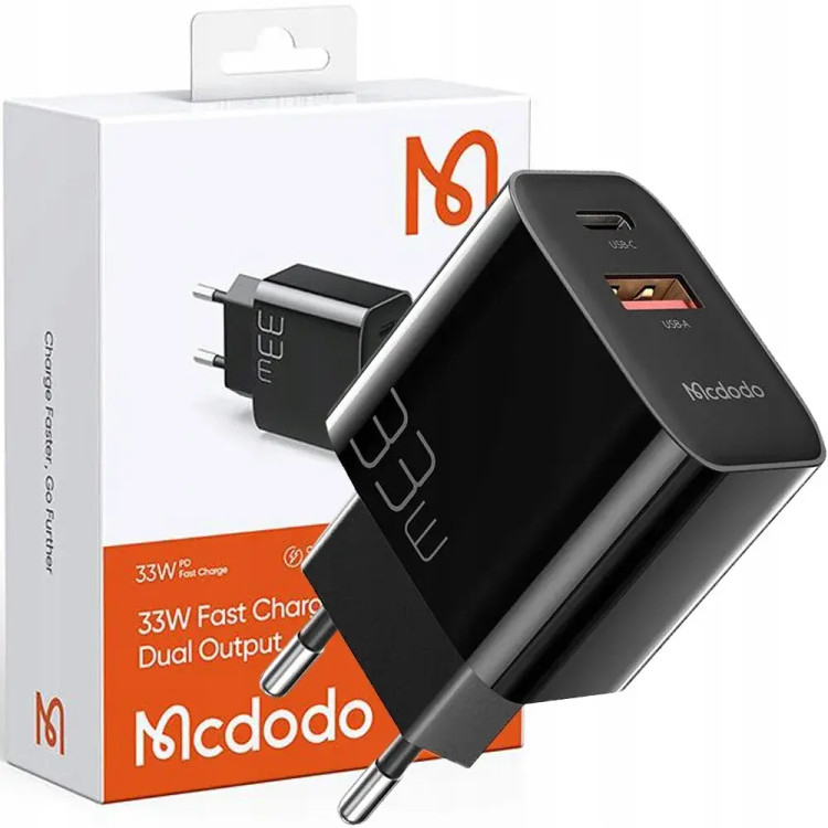 شارژر مک دودو Mcdodo مدل CH-092 توان ۳۳ وات دو پورت