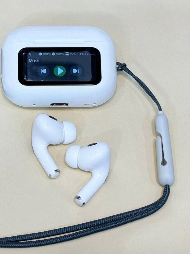 ایرپاد پرو2 نمایشگر دار مدل Airpods Pro 2 Touch Screen ANC/ENC