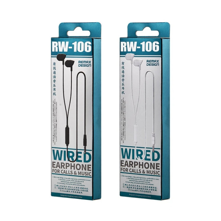 هندزفری سیمی ریمکس مدل RW-106