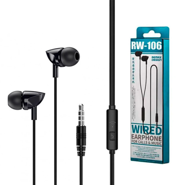 هندزفری سیمی ریمکس مدل RW-106