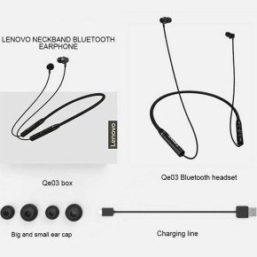 هندزفری گردنی بلوتوثی لنوو مدل Lenovo QE03