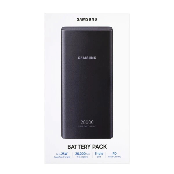 پاوربانک 25 وات سامسونگ مدل EB-P5300 ظرفیت 20000 میلی آمپر ساعت سوپرفست شارژ