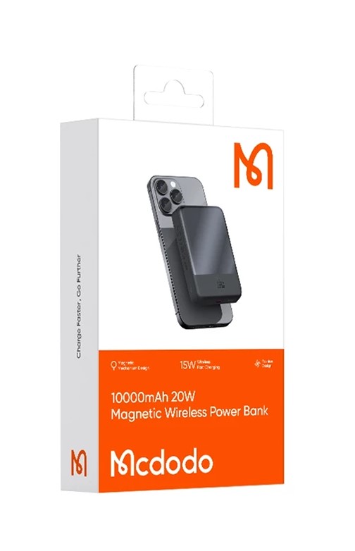 پاوربانک وایرلس شارژ 20 وات مکدودو مدل MC4261 ظرفیت 10000 میلی آمپر ساعت