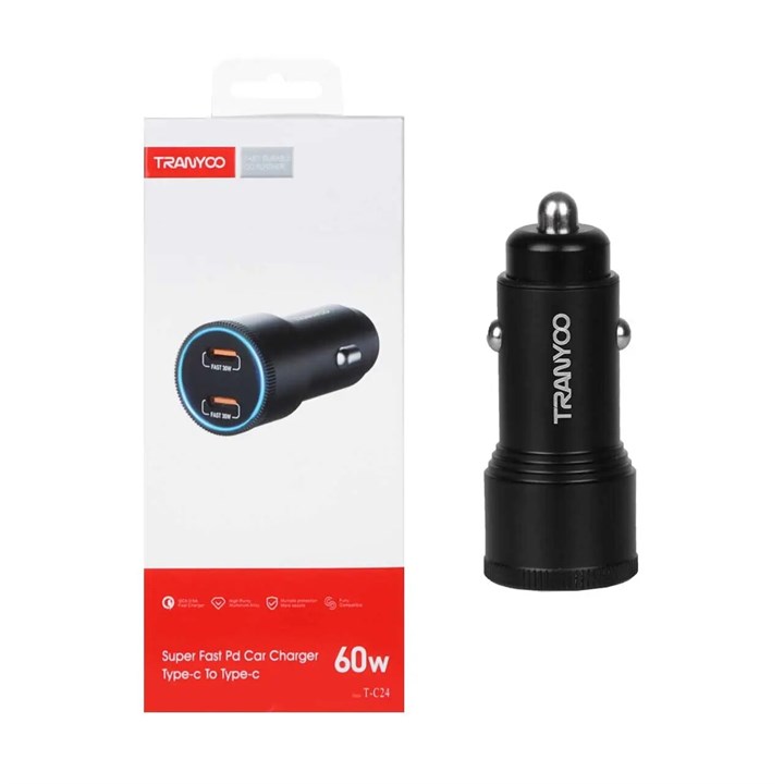 شارژر فندکی 60 وات ترانیو مدل T-C24