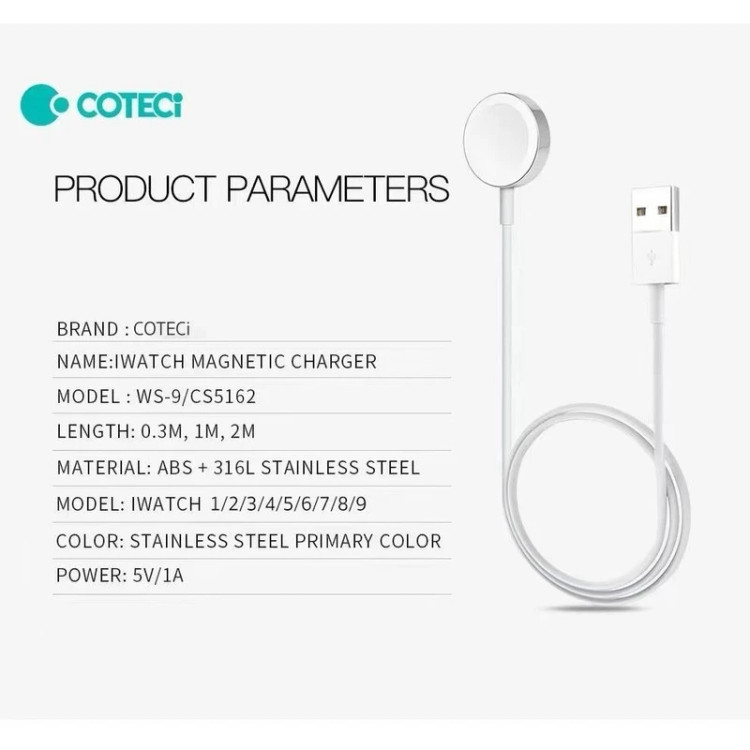 کابل شارژ اپل واچ کوتتسی مدل CS5162