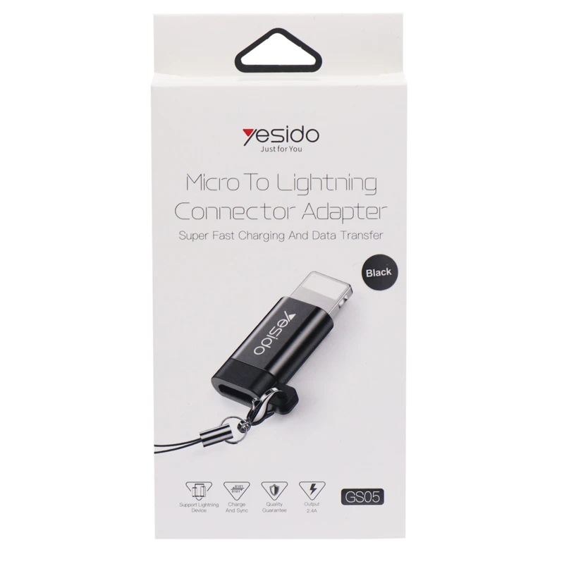مبدل میکرو USB به لایتنینگ یسیدو مدل GS05