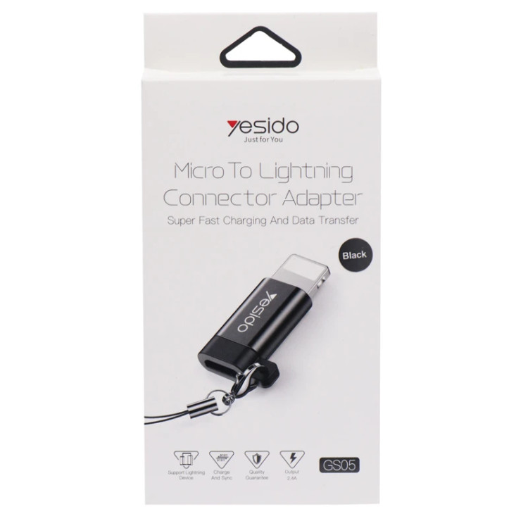 مبدل میکرو USB به لایتنینگ یسیدو مدل GS05