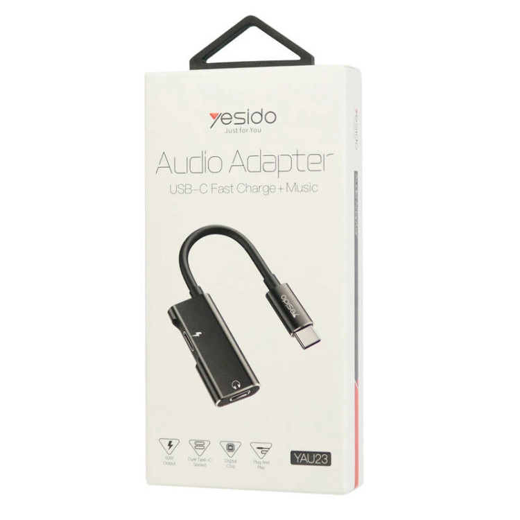 مبدل 1 به 2 USB-C یسیدو مدل YAU23