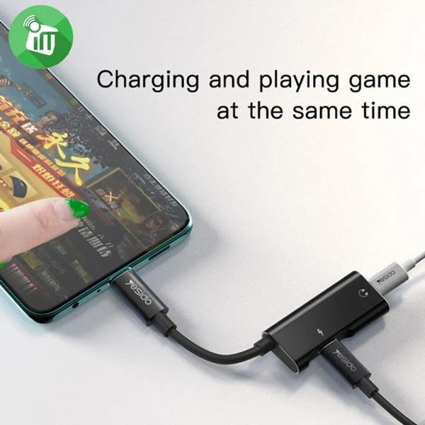 مبدل 1 به 2 USB-C یسیدو مدل YAU23