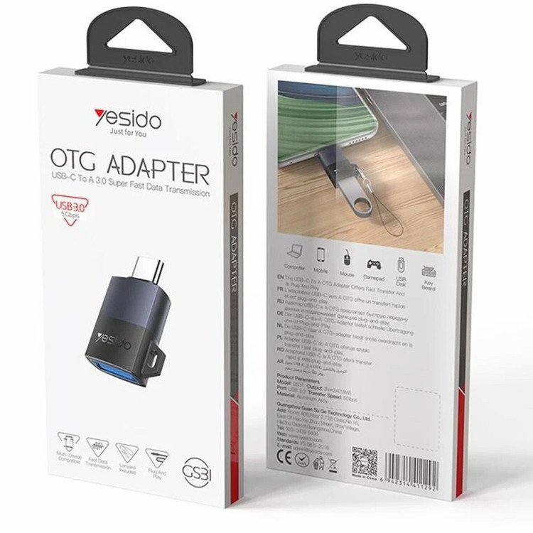 تبدیل OTG تایپ-C یسیدو مدل GS31