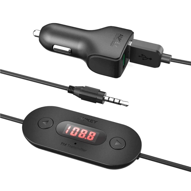 شارژر فندکی آکی مدل BT-F2 به همراه فرستنده FM