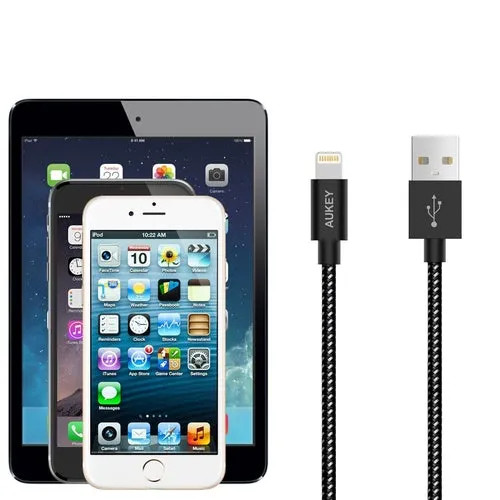 کابل شارژ لایتنینگ آکی مدل CB-D16 طول 1.2 متر