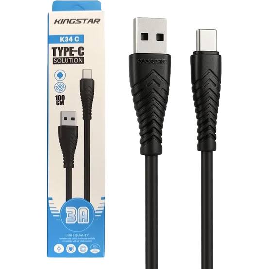 کابل فست شارژ تایپ-C کینگ استار مدل K34C